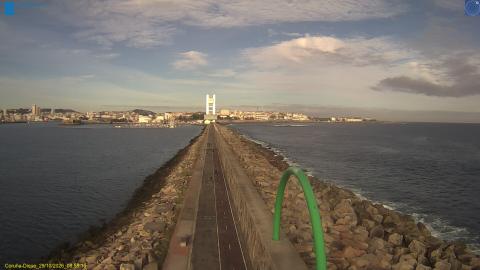 A Coruña: “Harbour breakwater” camera