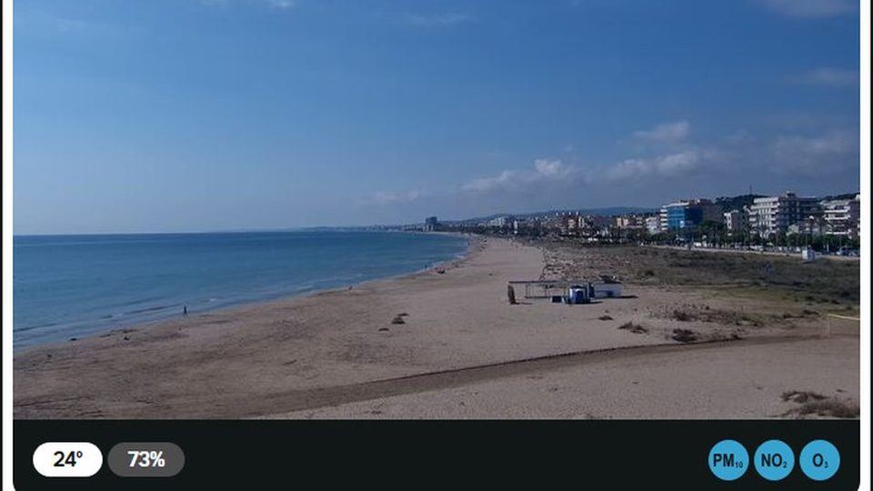 Calafell: “Beach looking south-west” camera