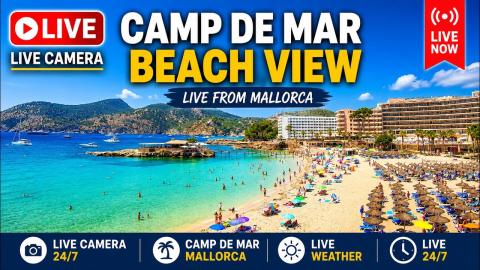 Camp de Mar: “Camp de Mar beach and islet” camera