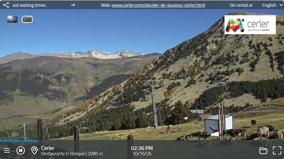 Cerler: “El Bosque, facing the Aneto” camera