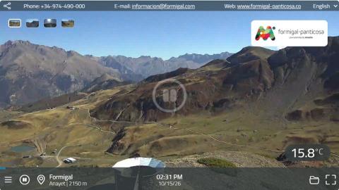 Formigal-Panticosa: “Anayet chairlift and the Midi d'Ossau” camera