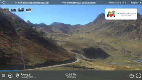 Formigal-Panticosa: “Cantal chairlift and valley” camera