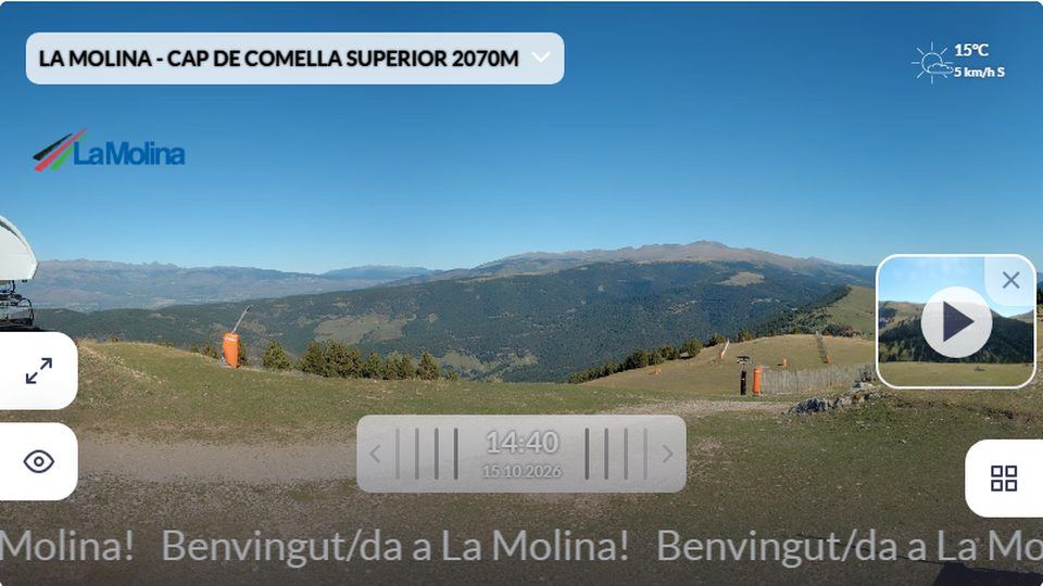 La Molina: “Cap de Comella top, 2,070 m” camera