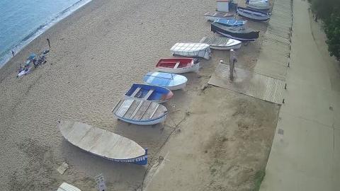 Pineda de Mar: “Platja dels Pescadors and the fishing boats” camera