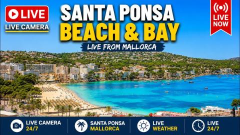Santa Ponsa: “Santa Ponsa beach and bay” camera