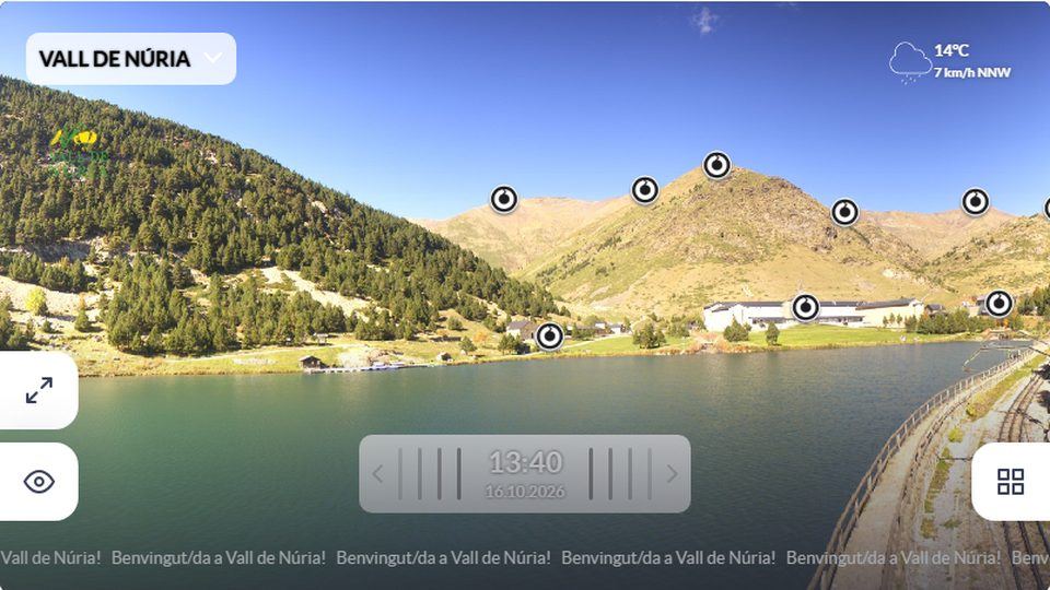 Vall de Núria: “360° panorama: lake and sanctuary” camera