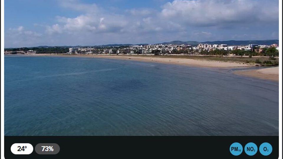 Vilanova i la Geltrú: “The beach from the water” camera