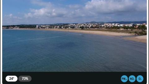 Vilanova i la Geltrú: “The beach from the water” camera
